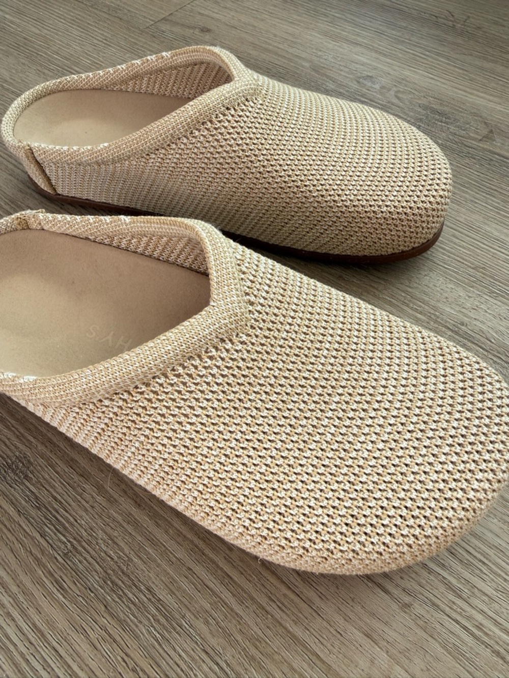 Rothy's Hemp Casual Clog Slip On Comfort Shoes Pelican Raffia Knit Washable Sz 7 - Picture 7 of 12